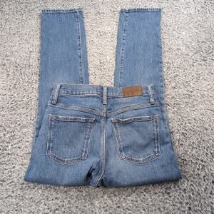 Madewell Jeans Women 26 Blue Denim Stretch The High Rise Slim Boy Jean Casual